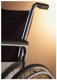 wheel chair - disabled person