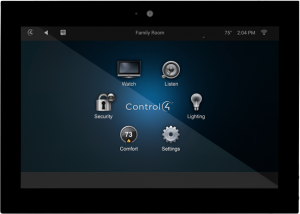 Control4 in-wall touch screen
